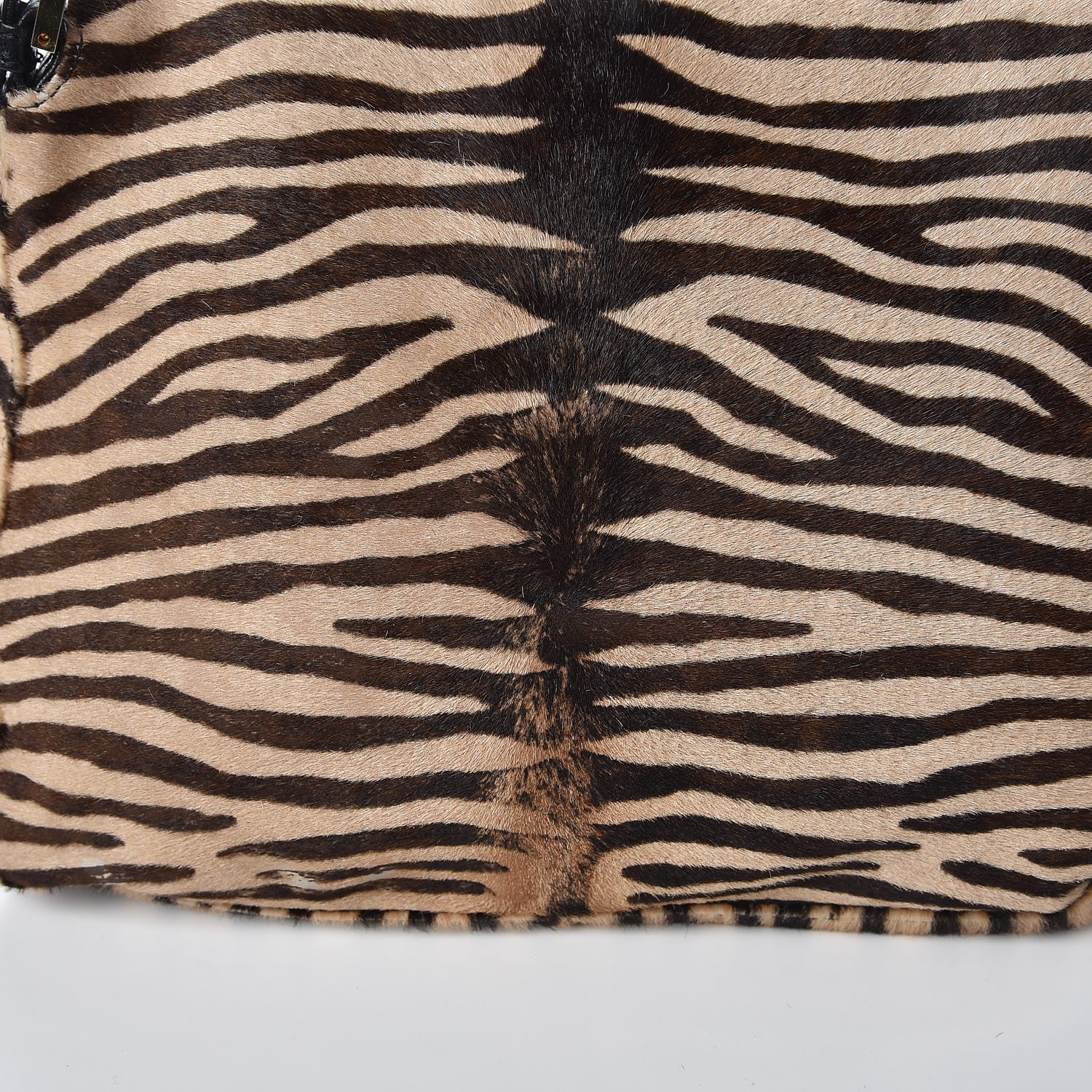 Fendi Calf Hair Zebra Print Mama Baguette Brown 9 of 14