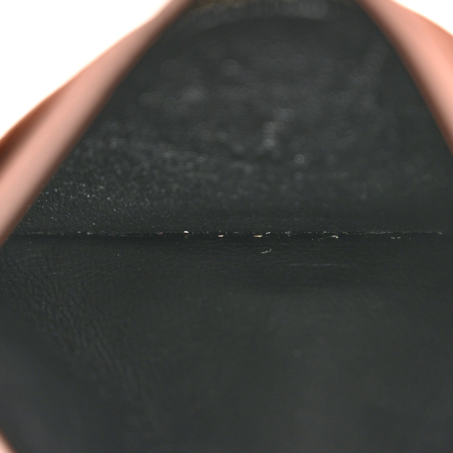 Saint Laurent Grain De Poudre Matelasse Chevron Monogram Credit Card Case Pale Pink 5 of 12