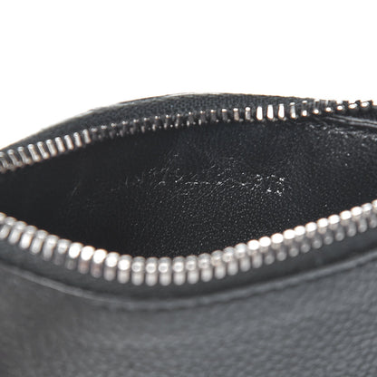 Saint Laurent Grained Calfskin 5 Fragments Zip Pouch Card Holder Black 6 of 8