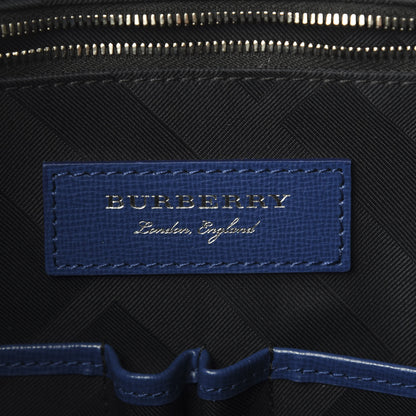 Burberry Textured Calfskin Barrow Briefcase Deep Blue 6 of 9