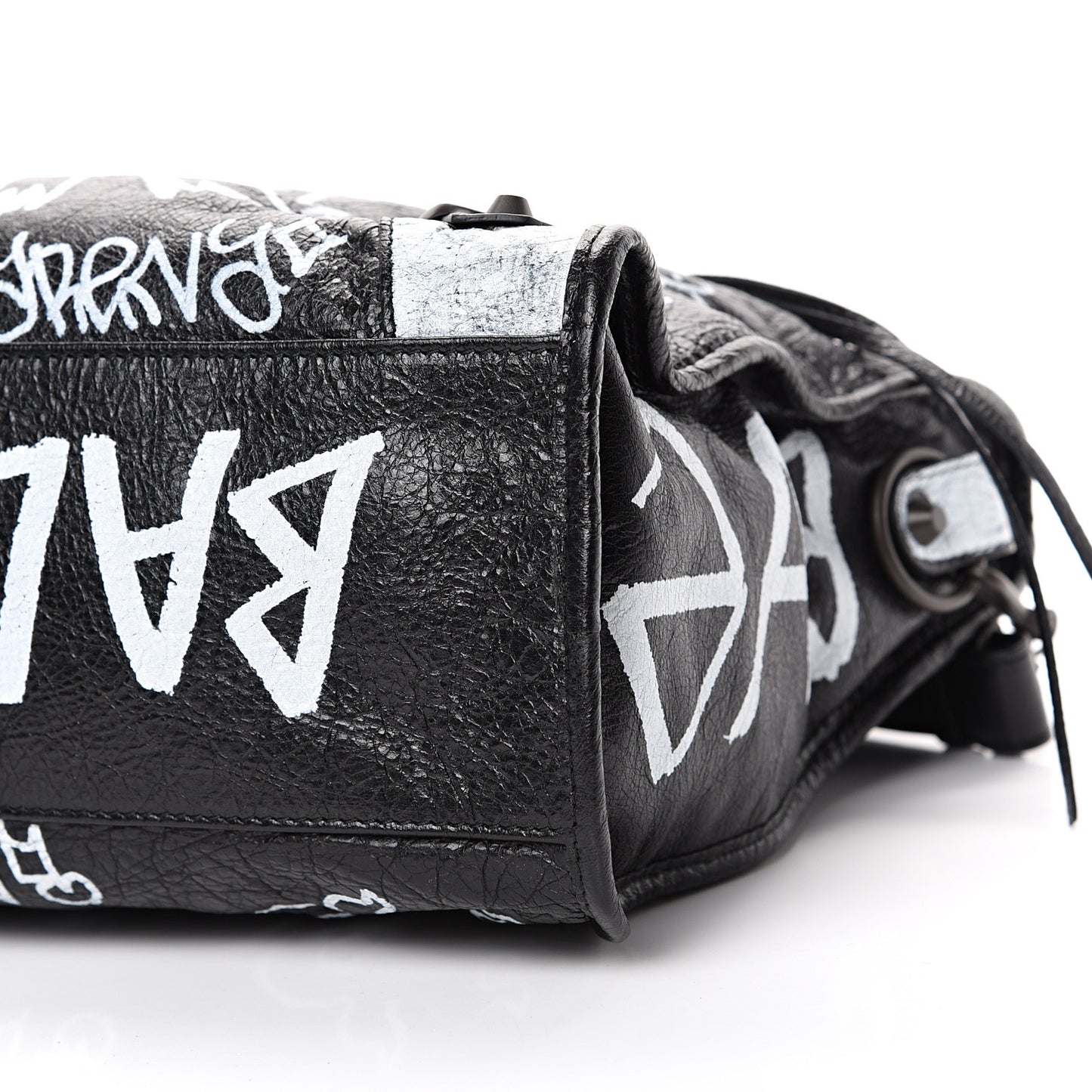 Agneau Arena Graffiti All Over Classic Hardware City Black White