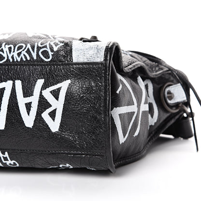 Balenciaga Agneau Arena Graffiti All Over Classic Hardware City Black White 9 of 9