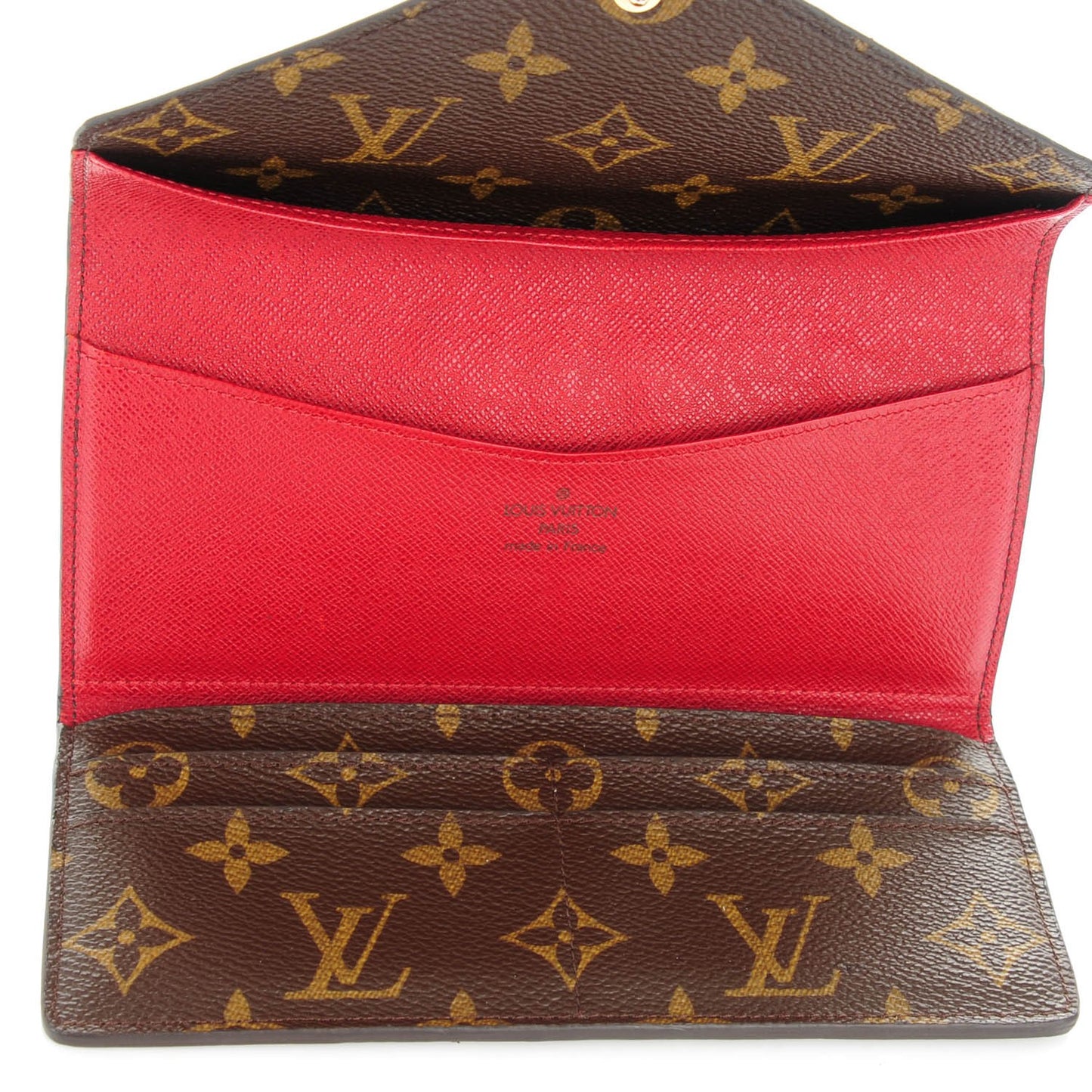 Monogram Josephine Wallet Red