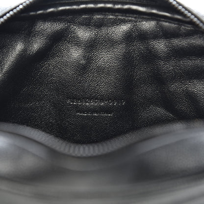 Saint Laurent Grain De Poudre Matelasse Monogram Mini Lou Camera Bag Black 7 of 10