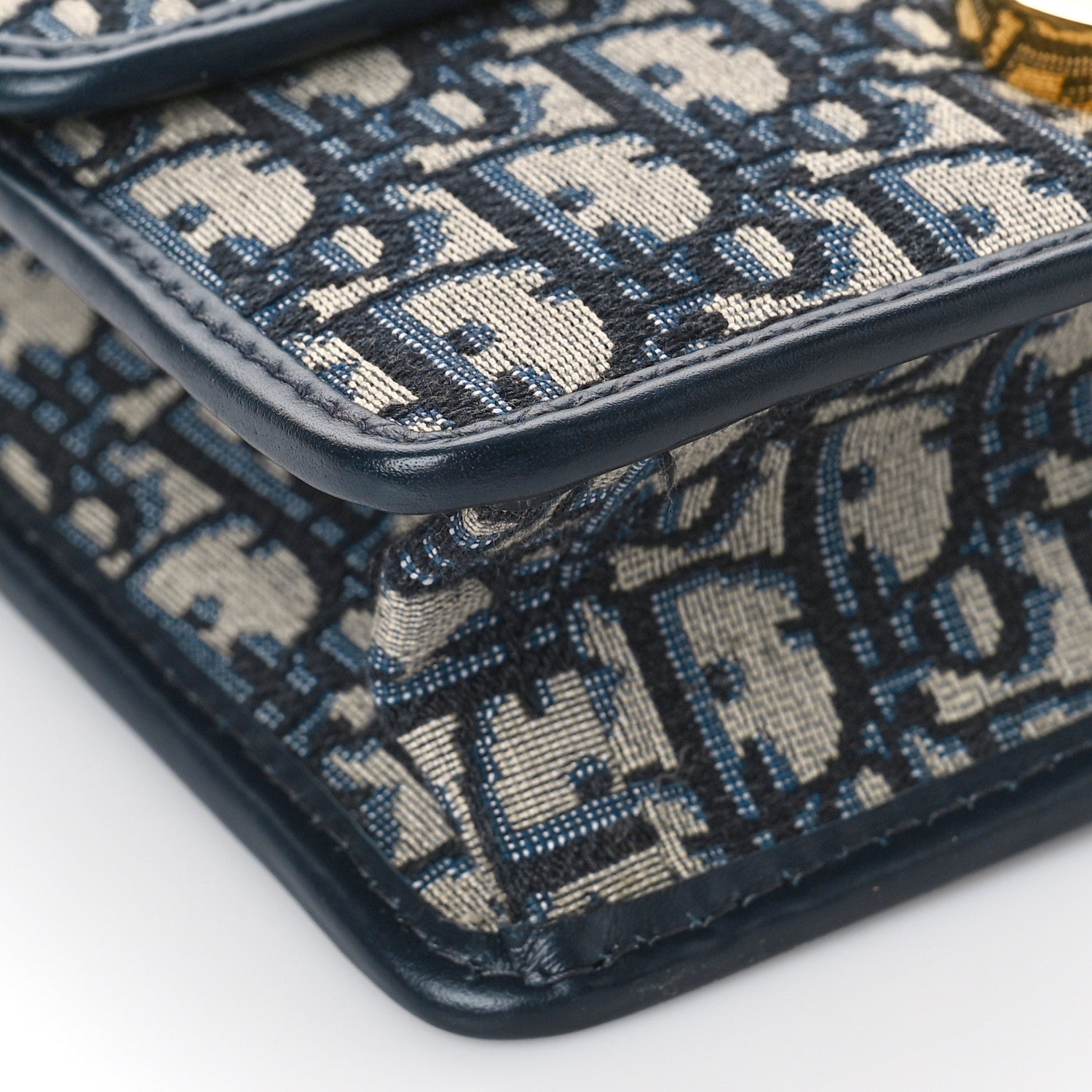 Christian Dior Oblique 30 Montaigne Flap Bag Blue 7 of 8