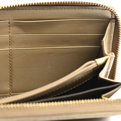 Gucci Imprime Monogram GG Pierce Zip Around Wallet Gold 14 of 14