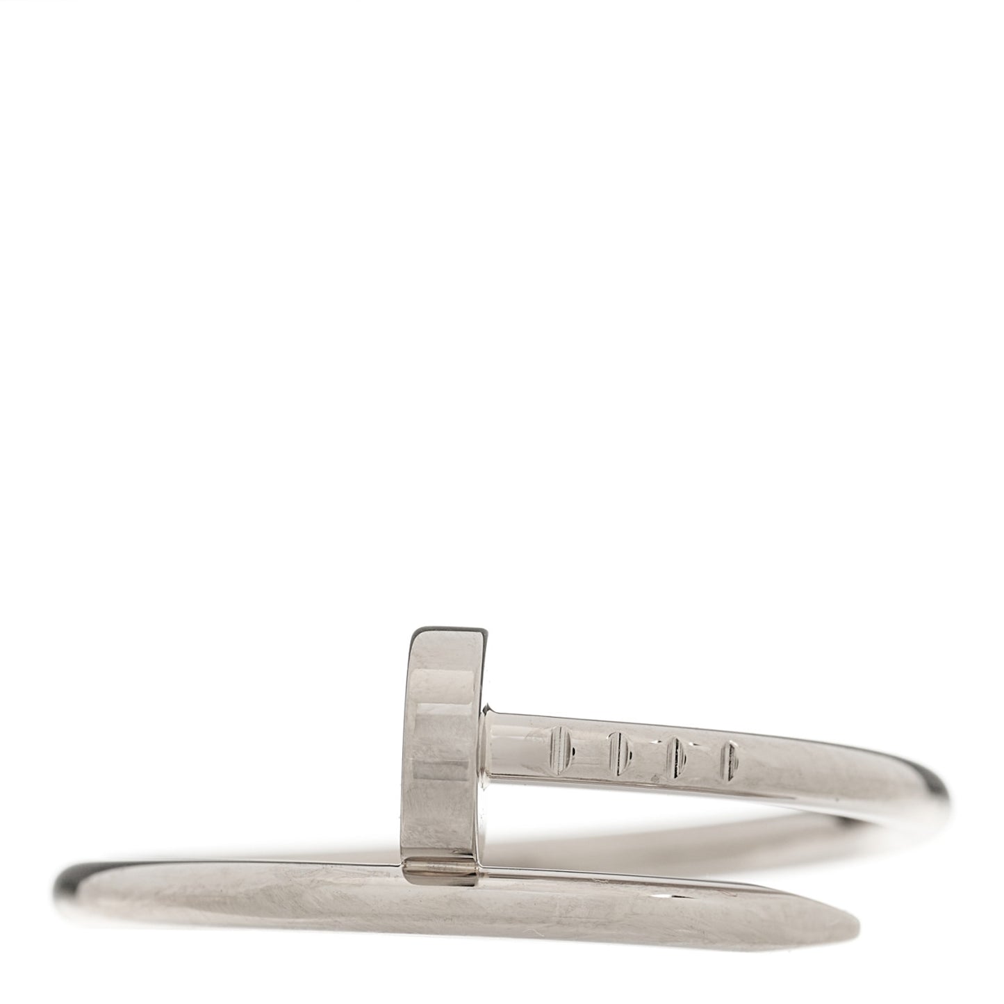 18K White Gold Small Juste Un Clou Ring 59 8.75