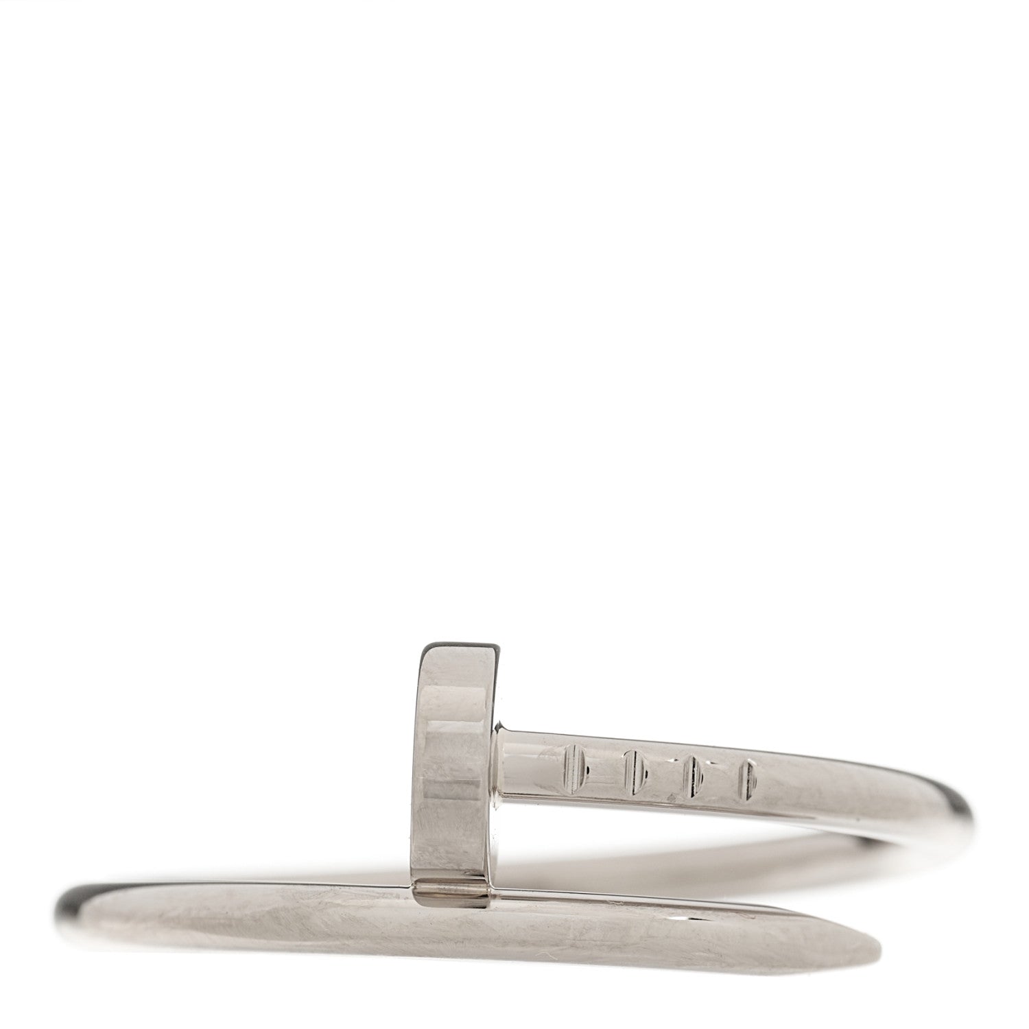 Cartier 18K White Gold Small Juste Un Clou Ring 59 8.75 1 of 5