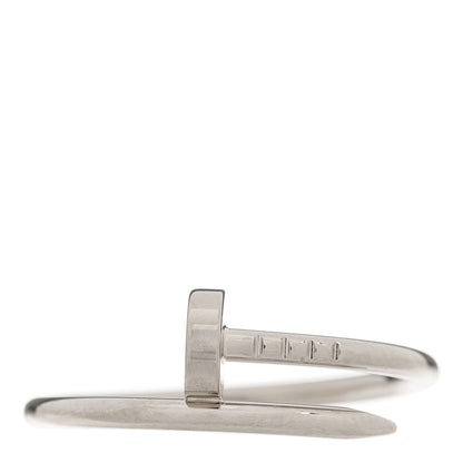 Cartier 18K White Gold Small Juste Un Clou Ring 59 8.75 1 of 5