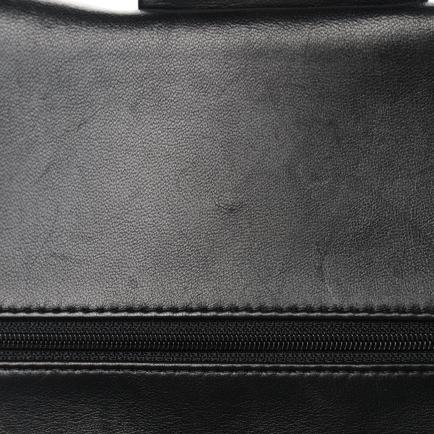 Lambskin Quilted Jumbo Double Flap Black