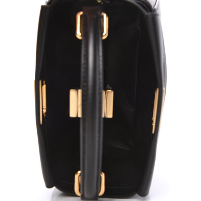 Fendi Nappa Stacked Bar Mini Peekaboo Iconic Satchel Black 5 of 10