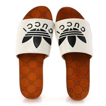 Gucci X ADIDAS Malaga Kid Womens Platform Sandals 37 White 2 of 9