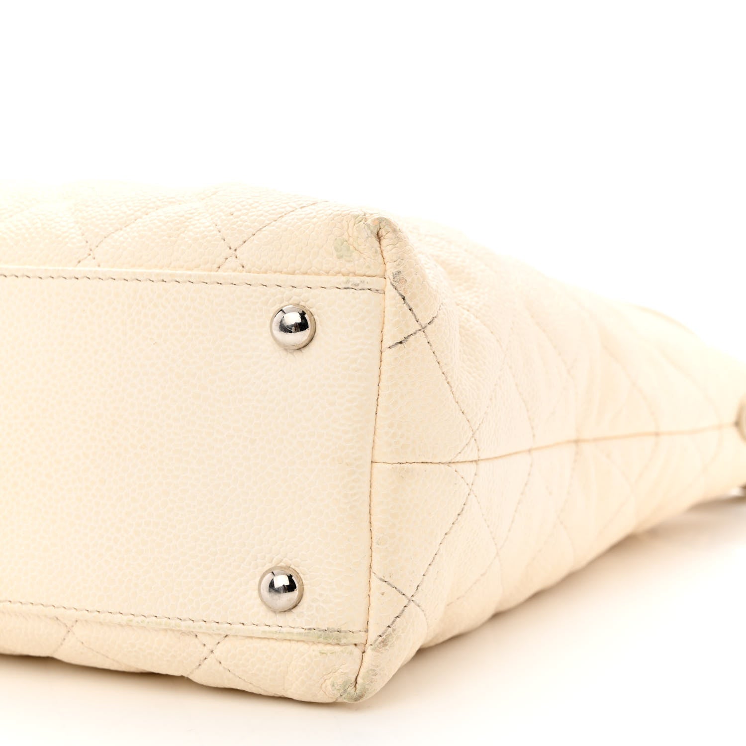 Chanel Caviar Quilted French Riviera Hobo Dark White 13 of 16