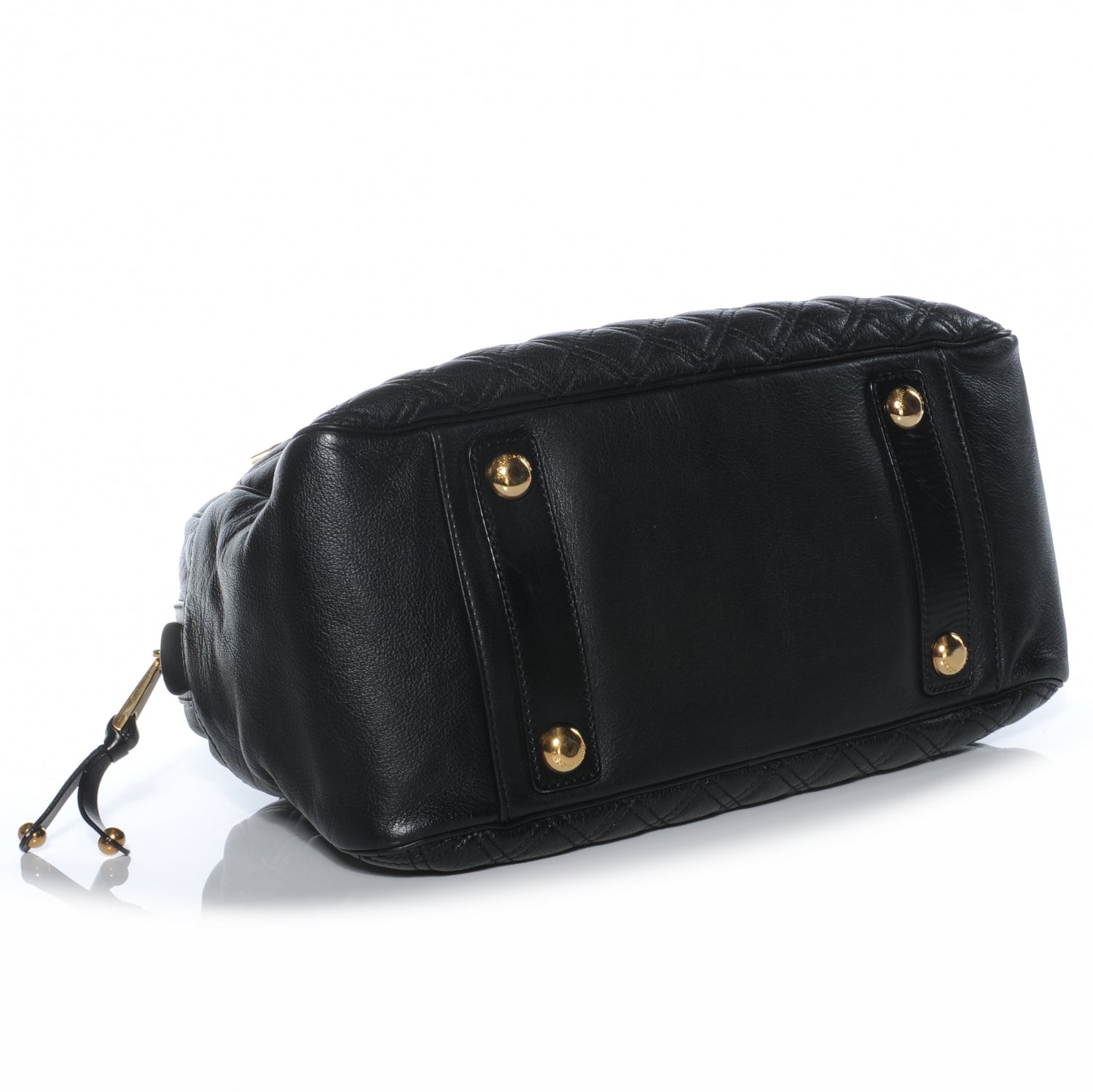Marc Jacobs Leather Quilted Ursula Bowler Black 4 of 7