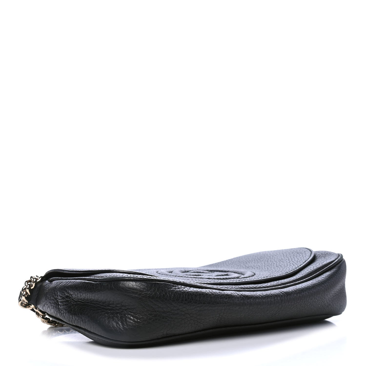 Gucci Pebbled Calfskin Medium Soho Flap Crossbody Black 3 of 6