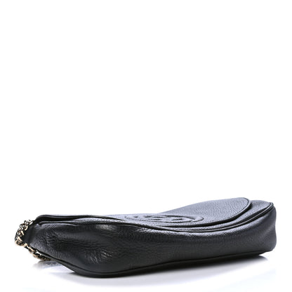 Gucci Pebbled Calfskin Medium Soho Flap Crossbody Black 3 of 6
