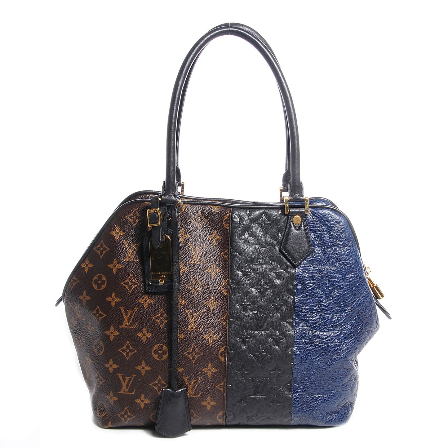 Monogram Stripes Medium Bag Marine
