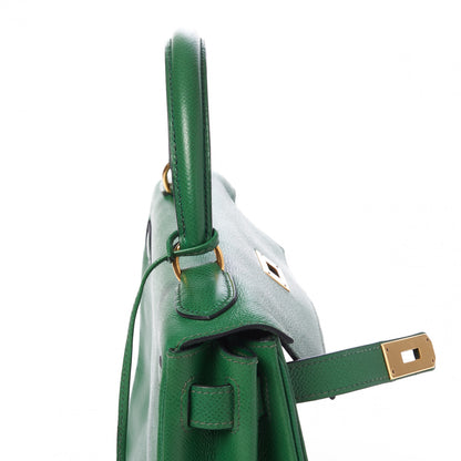 Hermes Courchevel Kelly Retourne 28 Vert Bengale 15 of 31