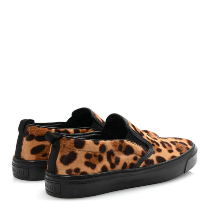 Gucci Pony Hair Jaguar Print Slip On Sneakers 36.5 5 of 10