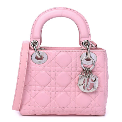 Christian Dior Lambskin Cannage Mini Lady Dior Rose Clair 1 of 7