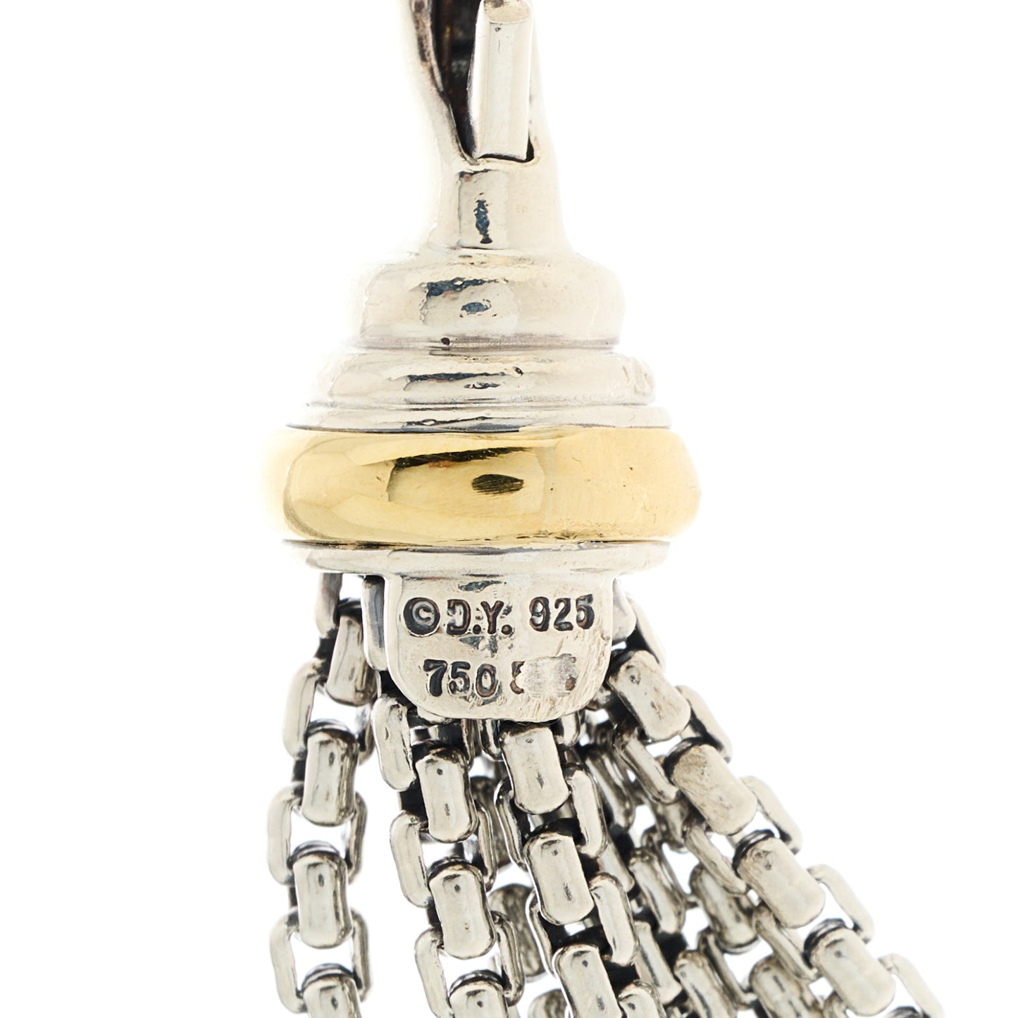 Sterling Silver 18 Yellow Gold Diamond Multi Strand Station Necklace