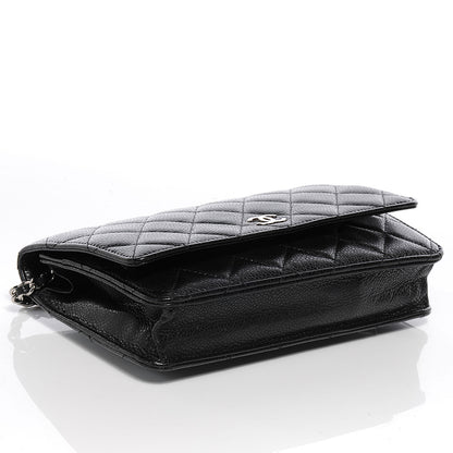 Chanel Caviar Quilted Wallet on Chain Black 4 of 8