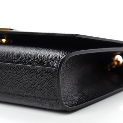 Saint Laurent Grain De Poudre Small Monogram Kate Satchel Black 7 of 11