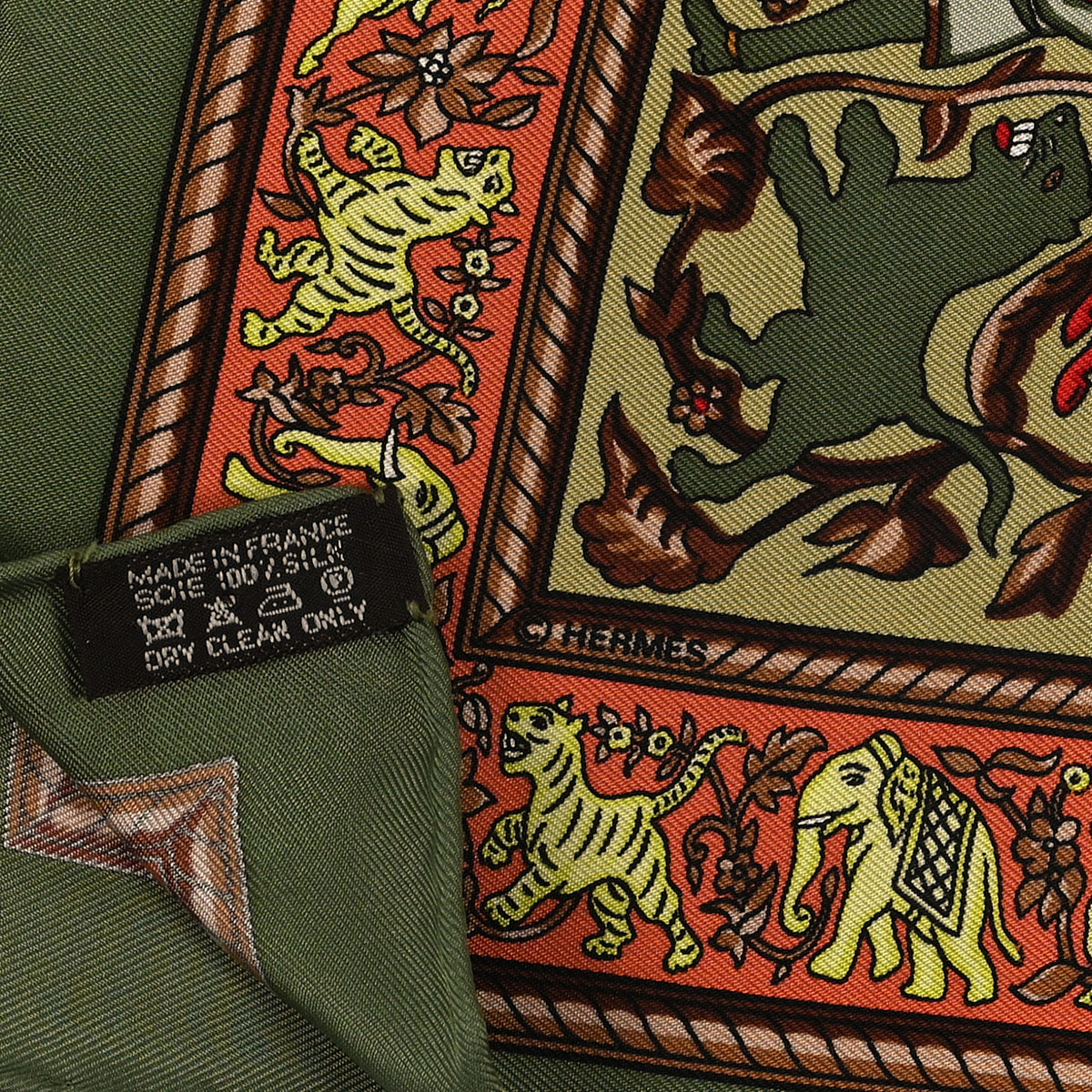 Hermes Silk Chasse en Inde Scarf 90 3 of 3