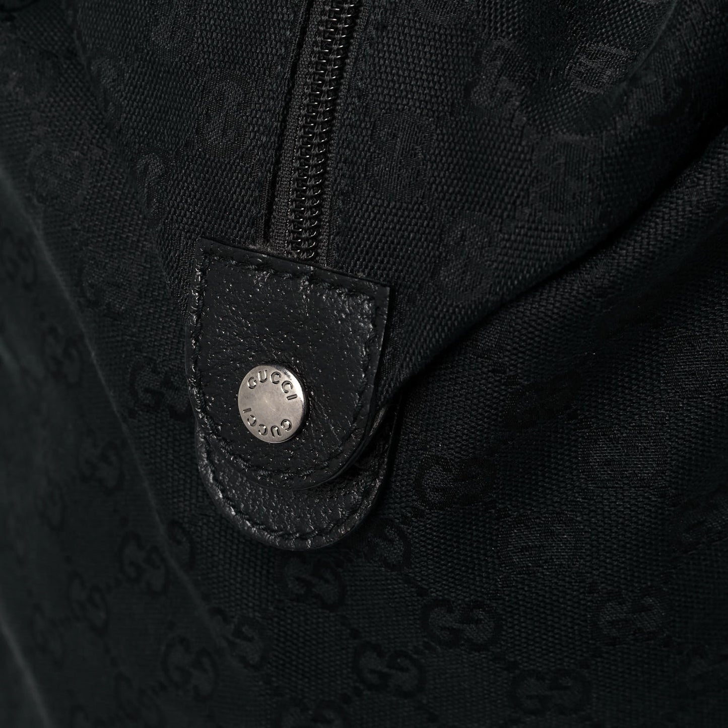 GG Monogram Web Medium Collapsible Carry On Duffle Black