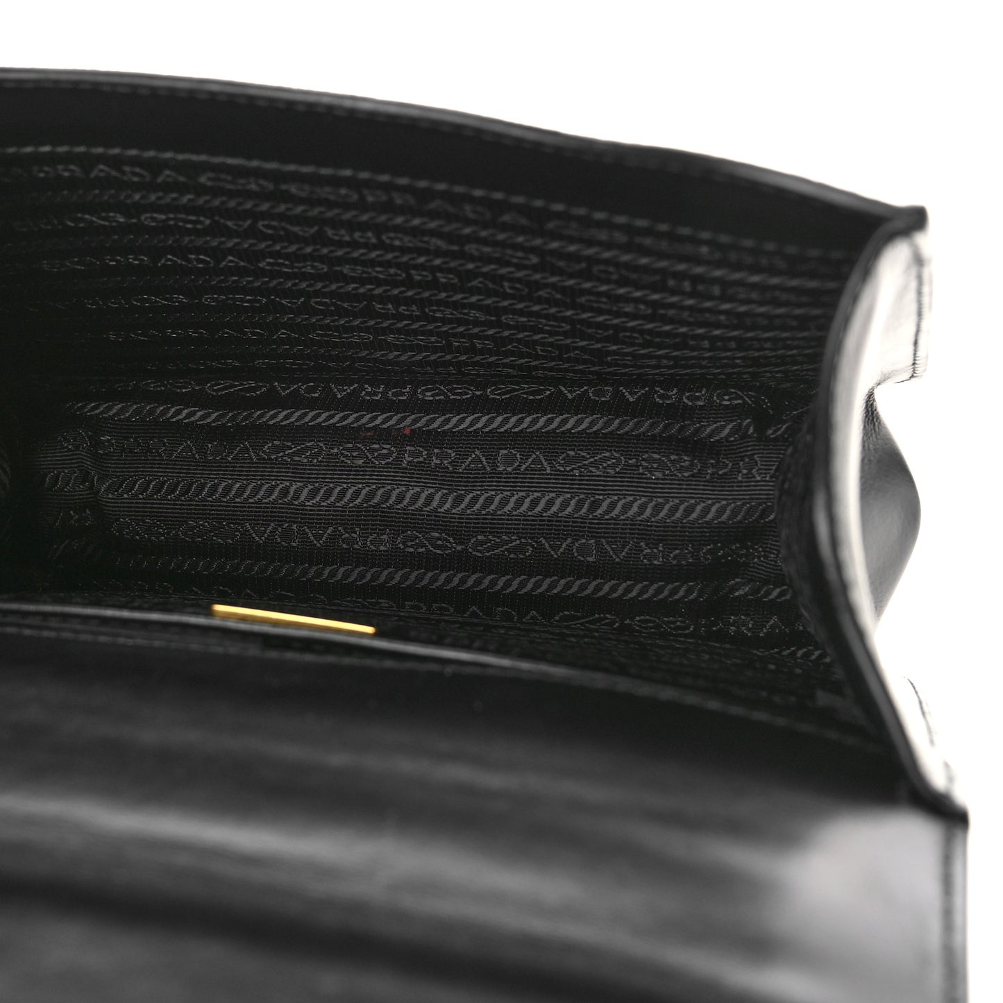 Saffiano Chain Shoulder Bag Black