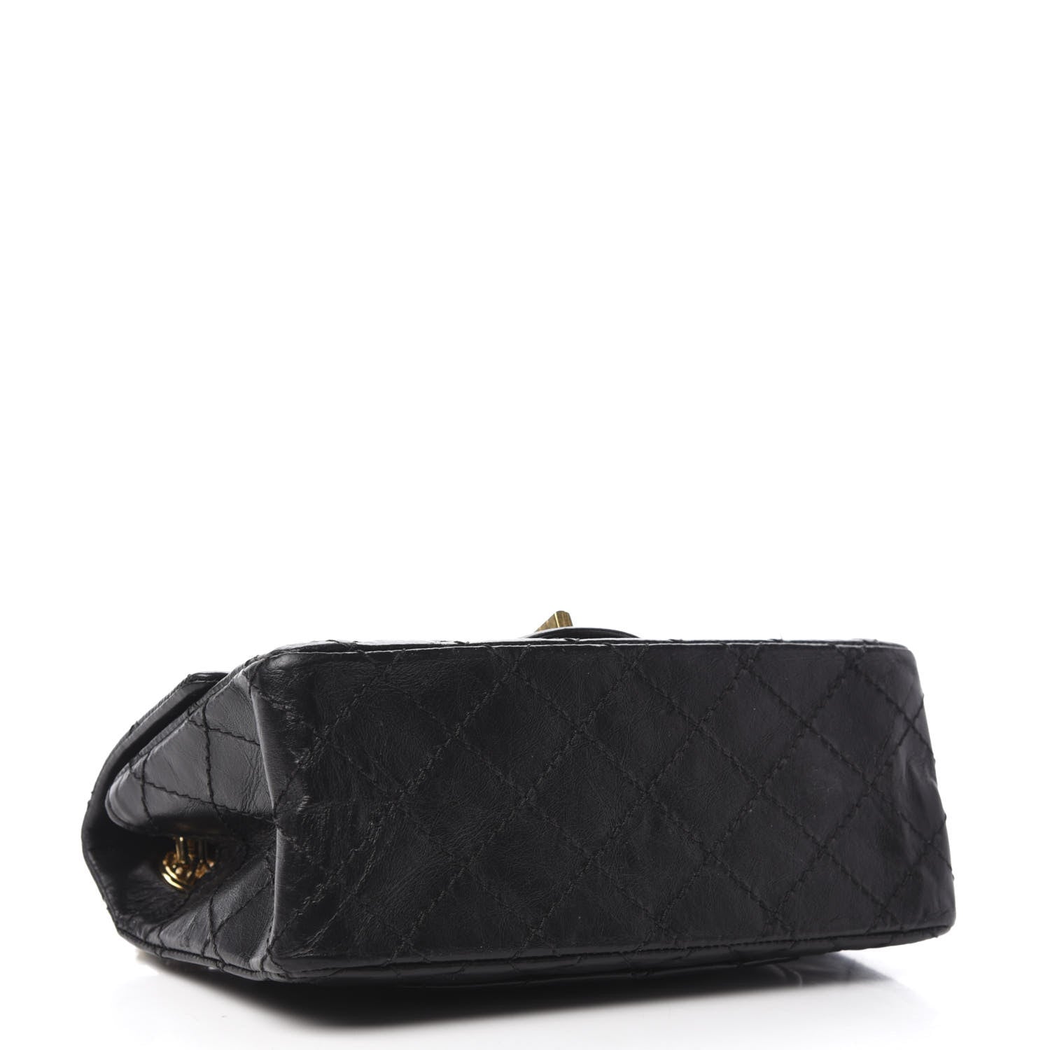 Chanel Aged Calfskin Quilted 2.55 Reissue Mini Flap Black 4 of 10