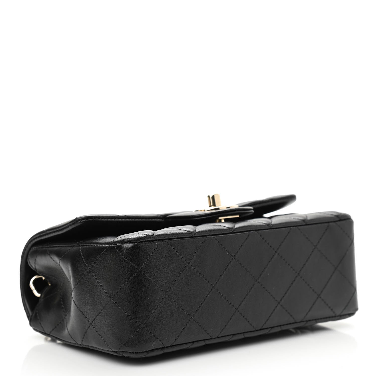 Chanel Lambskin Quilted Mini Rectangular Flap Black 4 of 10