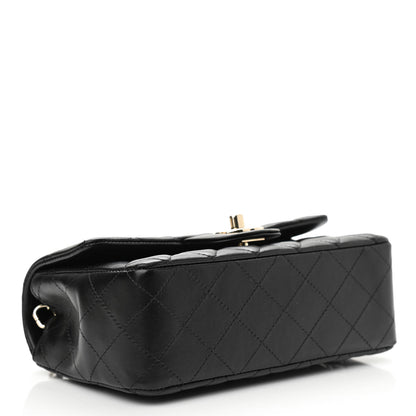 Chanel Lambskin Quilted Mini Rectangular Flap Black 4 of 10