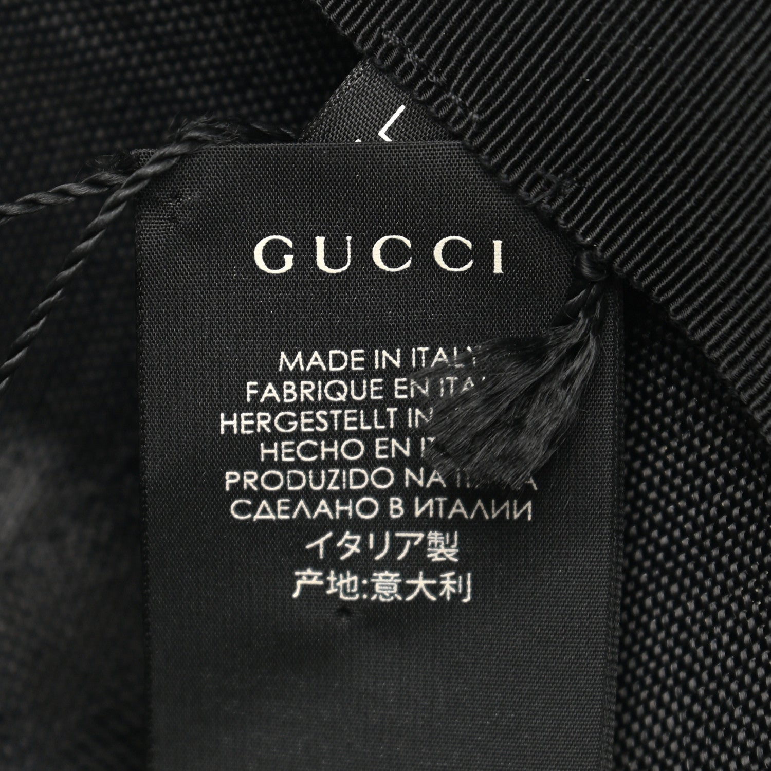 Gucci Canvas Wide Brim Hat L Black 9 of 9