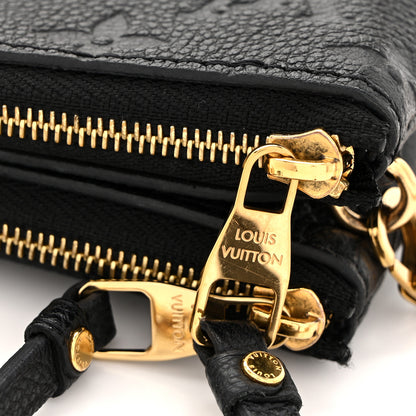 Louis Vuitton Empreinte Double Zip Pochette Black 10 of 11