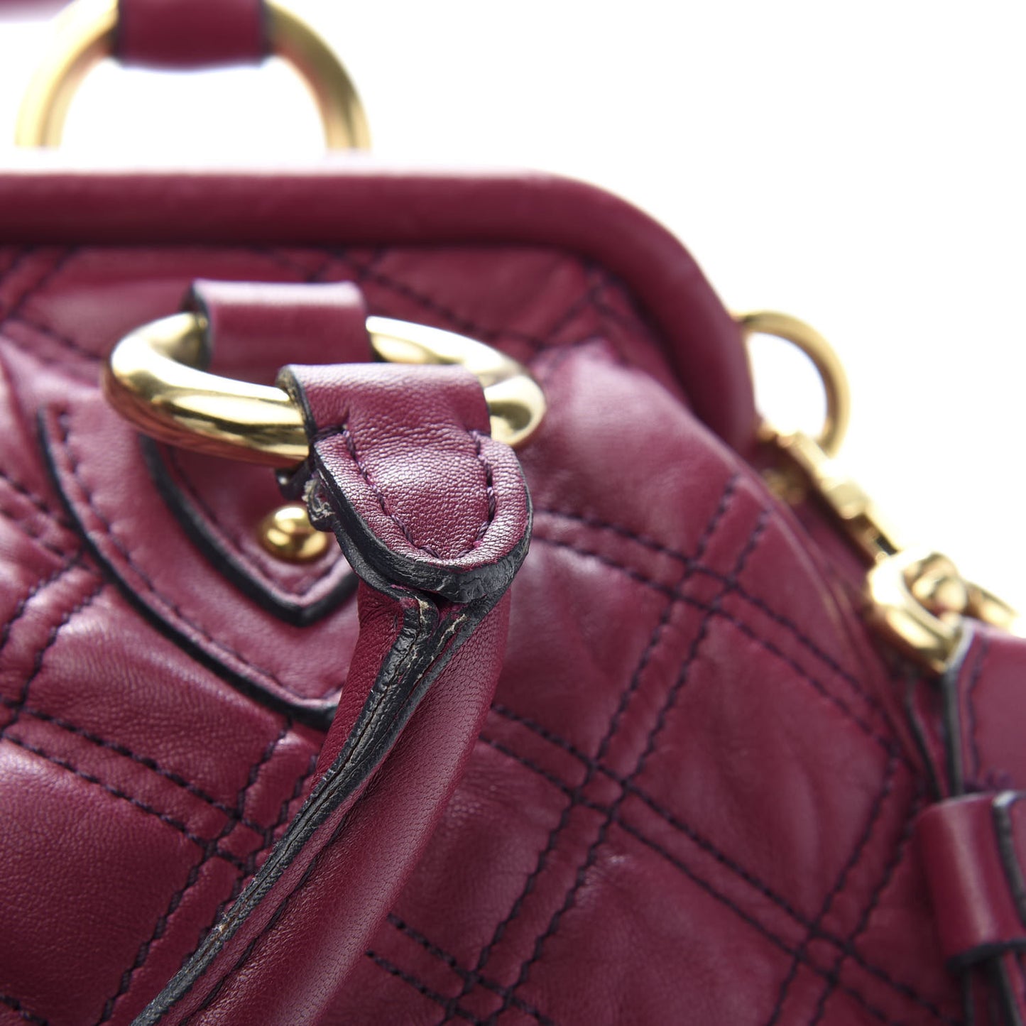 Lambskin Quilted Stam Violet