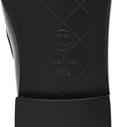 Chanel Lambskin Quilted CC Turnlock Loafers 38.5 Black 6 of 9