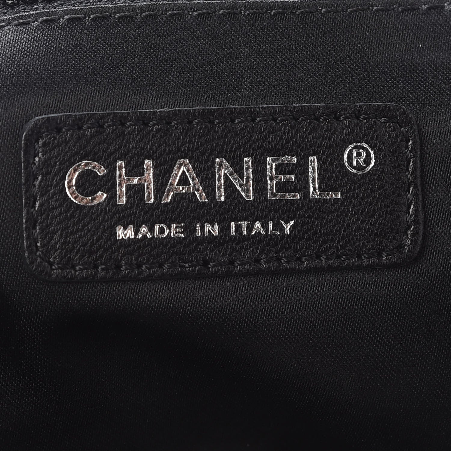 Chanel Sequin Striped Mademoiselle Tote Black Silver 6 of 9