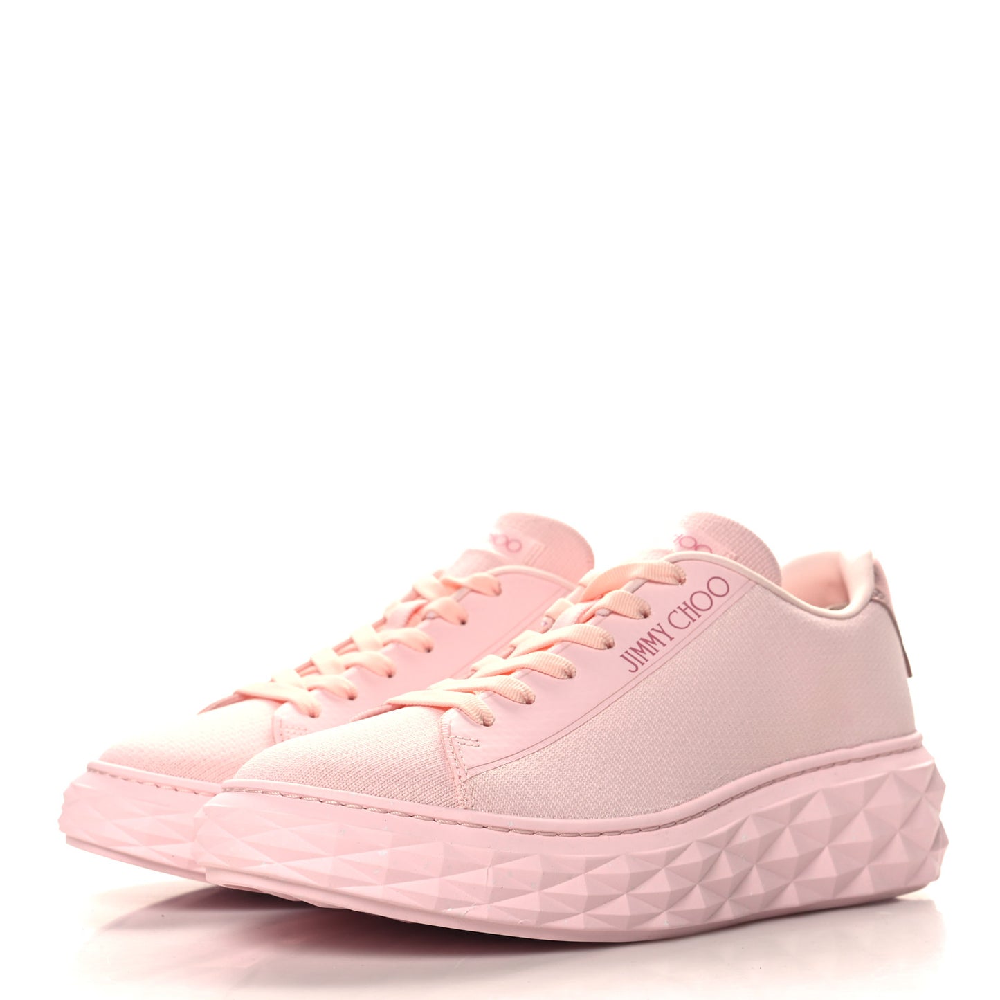 Nappa Diamond Light Platform Sneakers 39.5 Powder Pink
