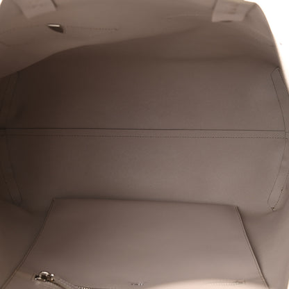 Fendi Vitello Ginevra Elaphe Monster Eyes Shopping Tote Grigio Polvere Naturale 5 of 10