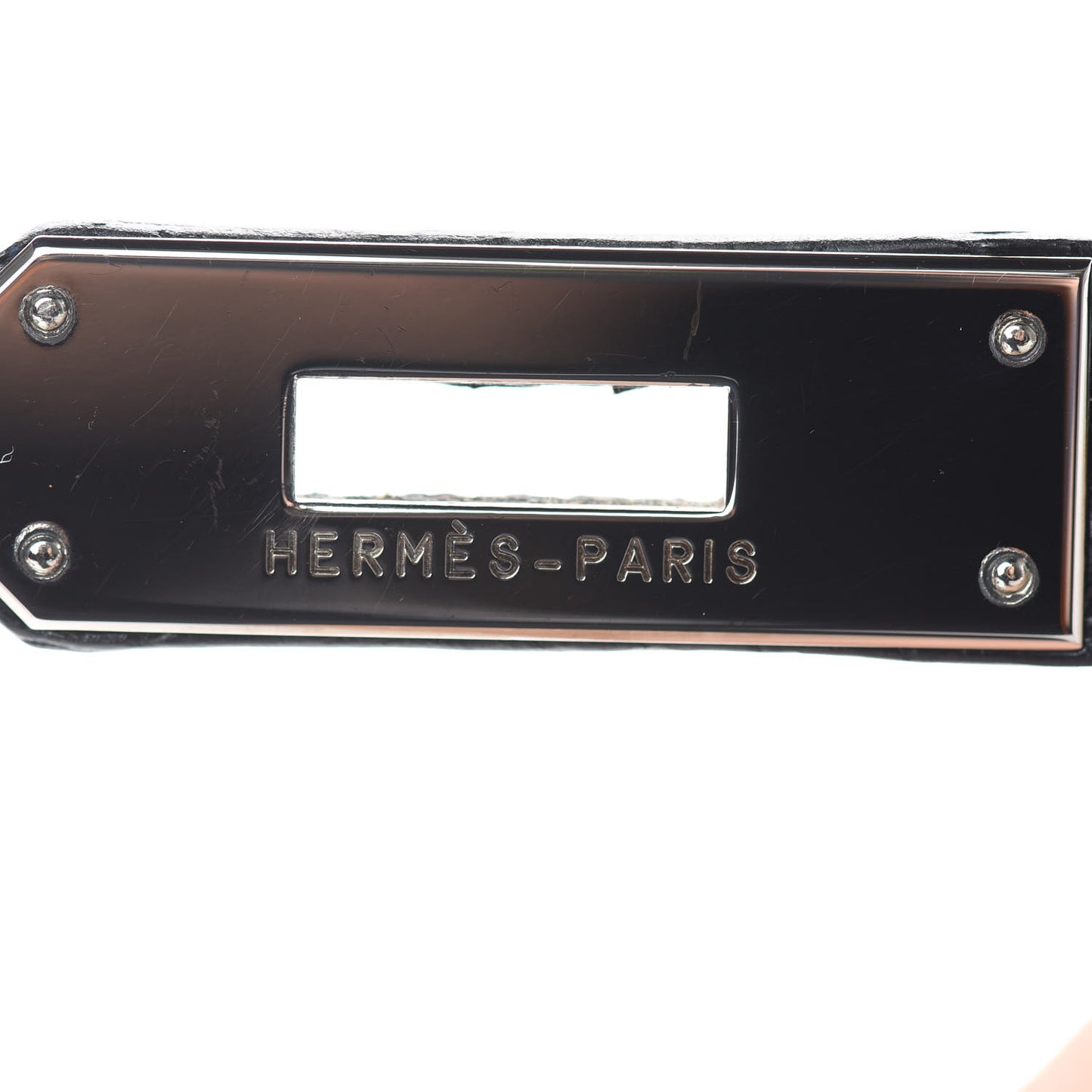 Shiny Niloticus Crocodile Kelly Sellier 28 Bleu Marine