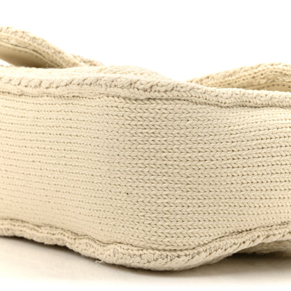 Gucci Knitted Wool Crystal Small GG Marmont Shoulder Bag Ivory 8 of 9