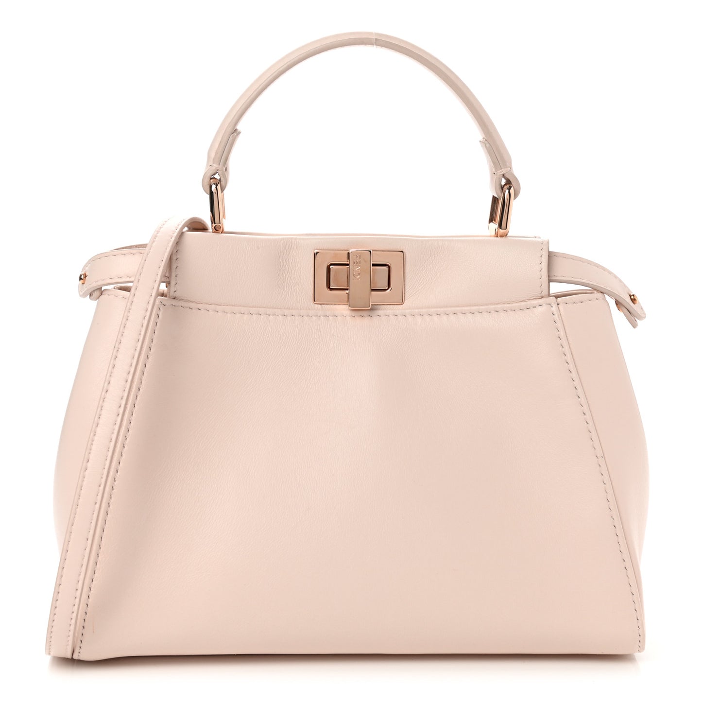 Nappa Mini Peekaboo Iconic Satchel Egg Shell