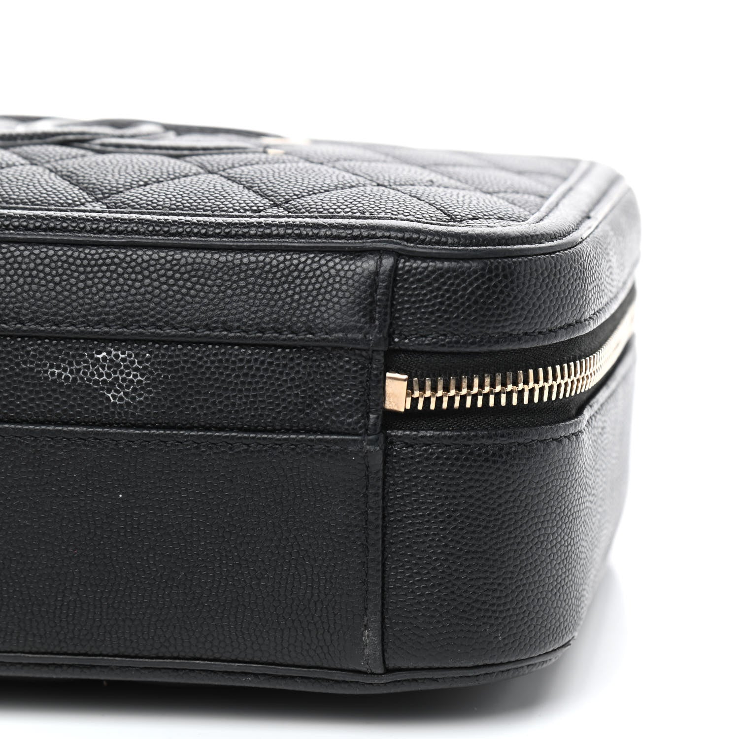 Chanel Caviar Quilted Medium CC Filigree Vanity Case Black 7 of 10