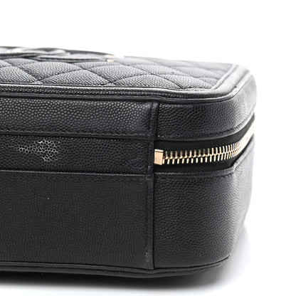 Chanel Caviar Quilted Medium CC Filigree Vanity Case Black 7 of 10
