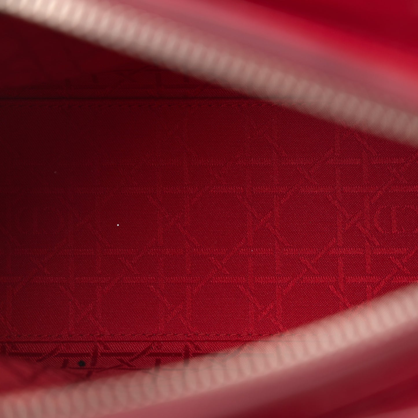 Patent Cannage Medium Lady Dior Red