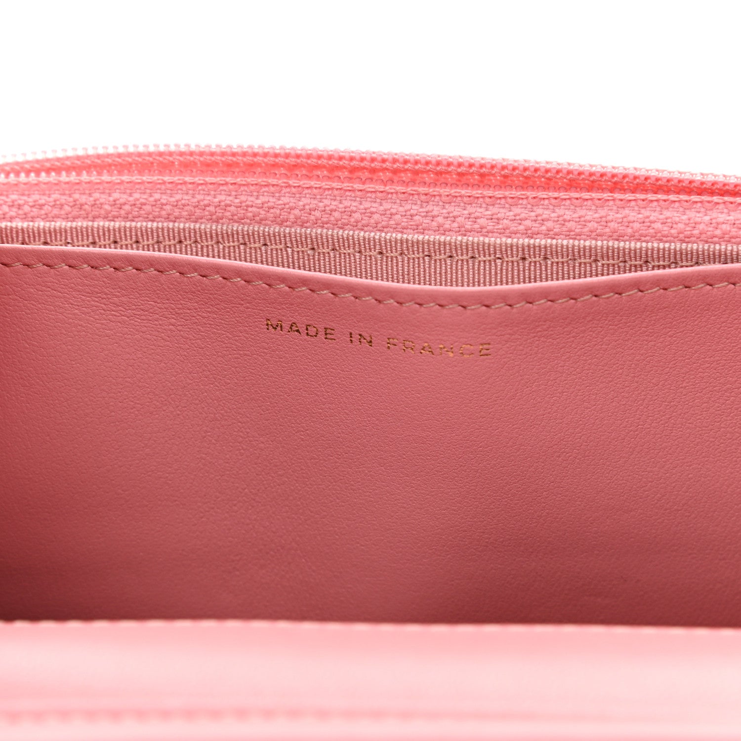 Chanel Lambskin Quilted Wallet On Chain WOC Pink 6 of 13