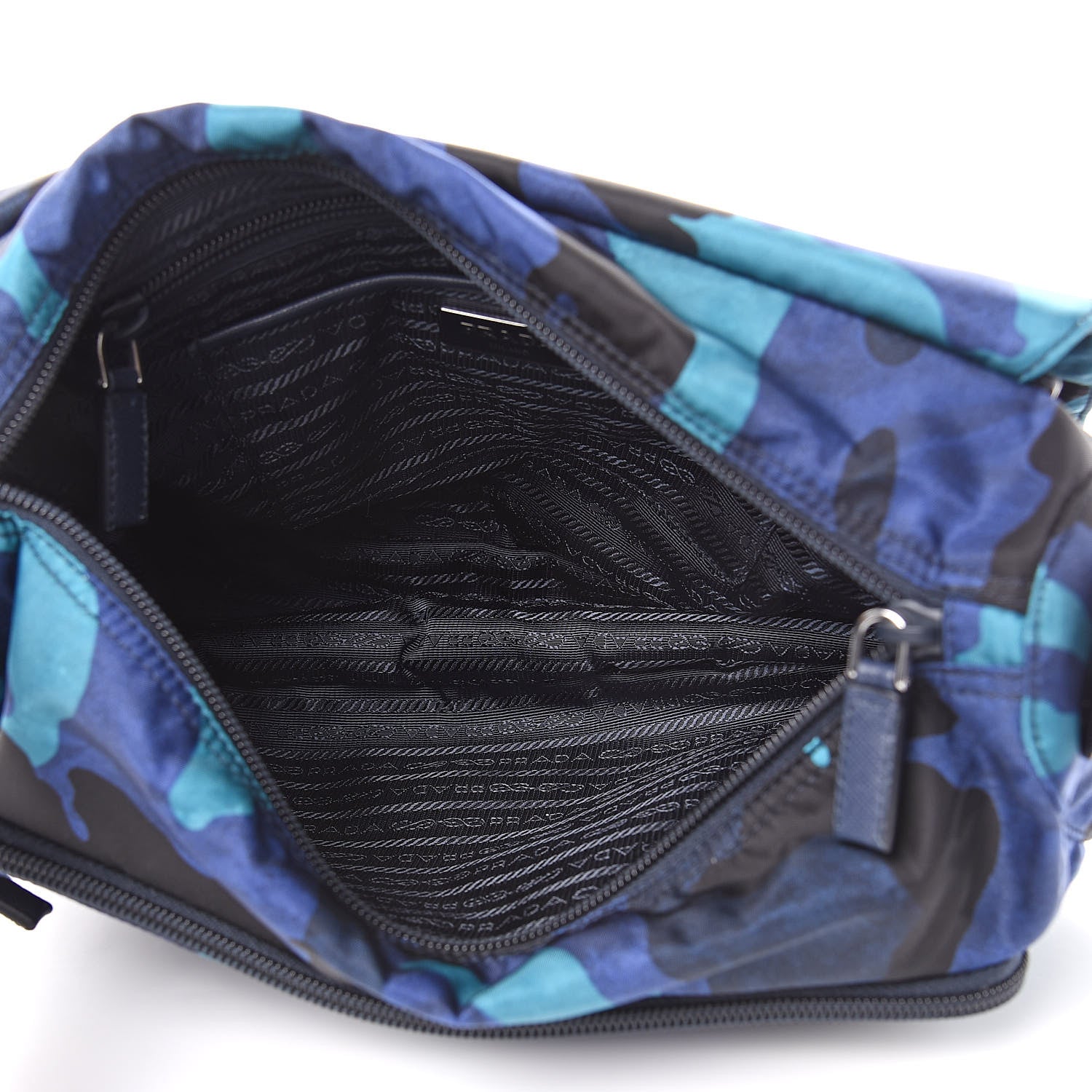 Prada Tessuto Nylon Camouflage Messenger Bag Royal 5 of 11