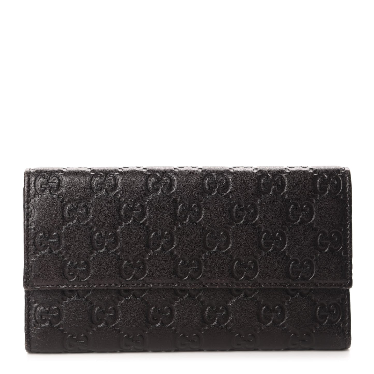 Guccissima Continental Flap Wallet Chocolate