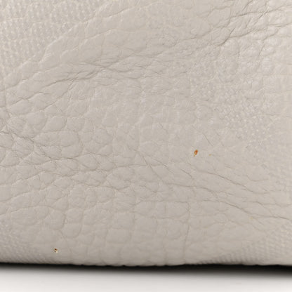 Burberry Heritage Grain Check Embossed Medium Lindburn Hobo Stone White 13 of 14